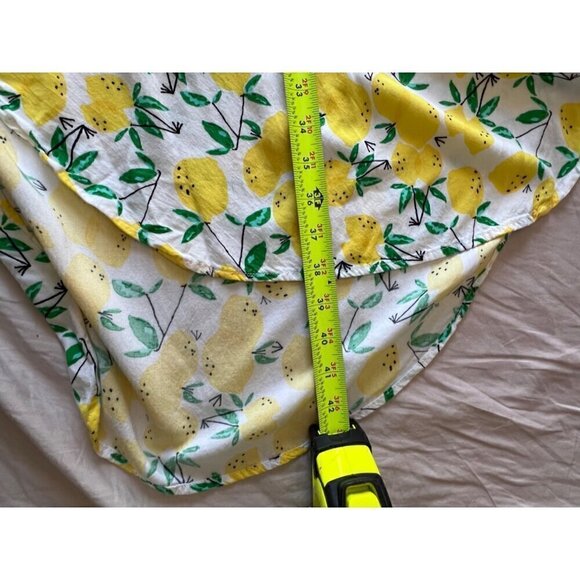 Cupio Sleeveless Lemon Print‎ Dress L/G Novelty Vaction Summer - Picture 5 of 11